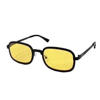 2024 Роскошные Брендовые Дизайнерские Прочные Винтажные солнцезащитные очки овальной формы для женщин, Винтажные очки с прозрачными линзами для женщин, мужские Квадратные очки UV400