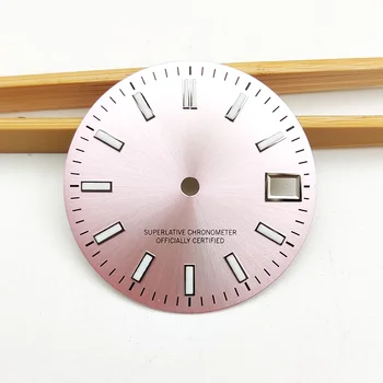 Модификация механических часов 28,5 мм Циферблат Циферблаты для механизма NH35 / 4R Аксессуары для часов Замена металлического циферблата механизма