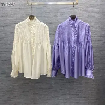 qe0438 Модные женские блузки и рубашки 2024 для подиума, роскошный Европейский дизайн, женская одежда для вечеринок