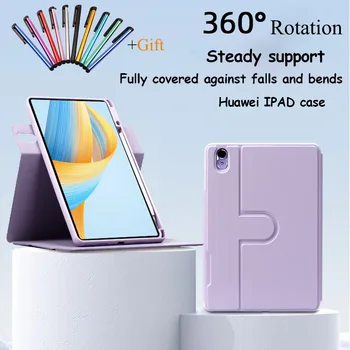Вращающийся на 360 Градусов Чехол для Huawei MetePad 11.5 2023 Air 11.5 11 2023 BTK-W00 PU Кожаный Чехол для планшета Funda Cover Pro 11 10.8 SE 10.4 Case