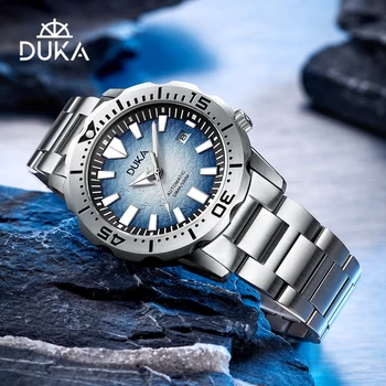 Мужские часы DUKA 2023, лучший бренд класса Люкс, автоматические часы для мужчин, механические наручные часы, Сапфировое стекло из нержавеющей стали, светящиеся