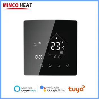 MINCO HEAT Smart Tuya WiFi Электрический Термостат для подогрева пола 16A 25A Регулятор температуры с внешним датчиком-щупом