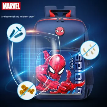 Оригинальная ДЕТСКАЯ школьная сумка Disney Marvel для учащихся начальной школы 1-3 классов, легкая и вместительная Школьная сумка для мальчиков