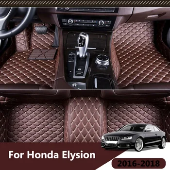 Для Honda Elysion 2016 2017 2018 (7 мест) Автомобильные коврики на заказ Автомобильные водонепроницаемые ковры Аксессуары для интерьера