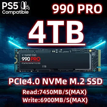 2023 Новый Оригинальный бренд 990PRO SSD M.2 2280 PCIe Gen 4,0x4 Внутренний Твердотельный диск NVMe 4 ТБ 2 ТБ 1 ТБ для Настольных компьютеров/ноутбуков/PS5