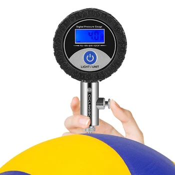 Шариковый манометр с цифровым дисплеем, барометр 0-1,4 БАР С резиновой защитной крышкой для футбола, баскетбола, волейбола