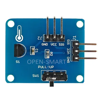 Модуль цифрового датчика температуры DS18B20 С возможностью последовательного подключения по цепочке Датчика с одной шиной, Совместимого с Arduino