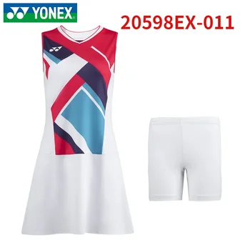 Спортивная одежда из джерси Yonex Sport, спортивная одежда, платье для бадминтона 2023 для женщин, длинная юбка для тенниса и фитнеса