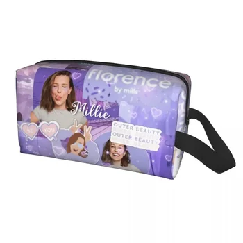 Изготовленная на заказ сумка для туалетных принадлежностей Florence By Mills для женщин, косметический органайзер для макияжа, набор для хранения женской косметики Dopp Kit Box