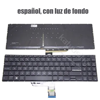 Испанская клавиатура для ASUS NSK-UA34BQ 0S 9Z.NJXBQ.40S 0KNB0-562USP00 AEXJDP03110 APIA0KNB0-562USP00 Модель: XJD С подсветкой