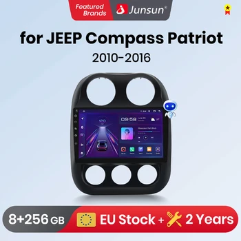 Автомобильное радио Junsun для JEEP Compass Patriot 2010 - 2016 беспроводной CarPlay Android Auto автомобильные интеллектуальные системы No 2 din 2din DVD