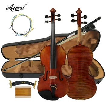 Бесплатная доставка высококачественная скрипка ручной работы в футляре из углеродного стекловолокна, полный комплект смычка и струнных