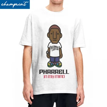 Повседневная футболка Pharrell In My Mind Tylerr The Creator, мужская хлопковая одежда рэпера, хип-хоп певца с коротким рукавом и круглым вырезом
