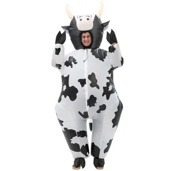 Милый надувной костюм коровы, надувной костюм, реквизит для представления, костюмы для вечеринки на ферме в Пасхальной тематике