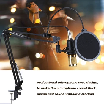 Многофункциональная звуковая карта и комплект подвесного микрофона BM800 для записи трансляций, комплект конденсаторного микрофона, комплект микрофонов