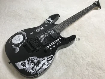 оптовая цена продавца Горячая Гитара Высококачественная Новая черная KH-2 Kirk Hammett Ouija белая электрогитара