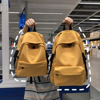 2 размера водонепроницаемых нейлоновых школьных сумок для мужчин и женщин в элегантном стиле, дорожный рюкзак для учащихся младших классов средней школы