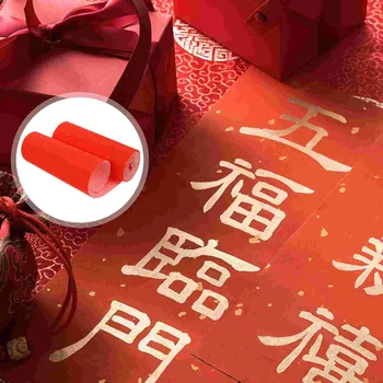 Красная бумага Сюань, тонкая красная бумага для поделок, подарочная бумага для двустиший, бумага для каллиграфии