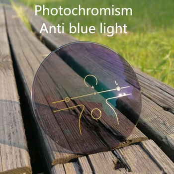 1,56 1,61 1,67 1,74 Фотохромные прогрессивные мультифокальные линзы с защитой от синего света, индивидуальные оптические линзы по рецепту