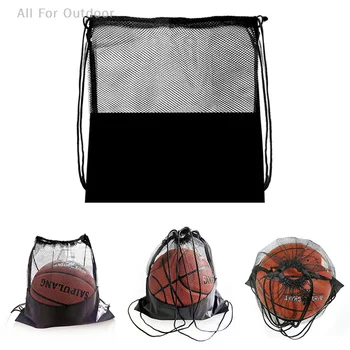 Портативный Наполовину Сетчатый Мешок Футбольный Рюкзак Для Хранения Открытый Баскетбол Волейбол Многофункциональные Сумки Для Хранения 40x40cm