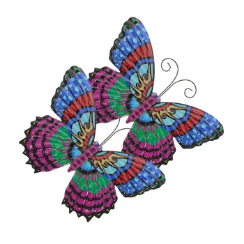 2шт Металлическая Скульптура Бабочки Настенный Кулон В Форме Бабочки Настенное Декоративное Украшение