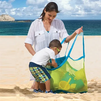 Сумка Очень большая Сетчатая сумка для хранения мелочей на открытом воздухе Сетчатая пляжная сумка Классическая сумка для хранения детских игрушек для плавания Модная новинка