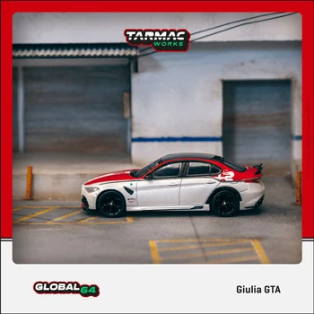TW В наличии 1:64 Giulia GTA Красно-Белая литая под давлением модель автомобиля Diorama Игрушки Tarmac Works