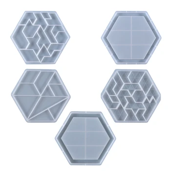 Шестиугольные пазлы Форма -геометрическая игра STEM Монтессори Развивающие подарки, подходящие для задач всех возрастов