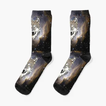 Носки Wolf and the Galaxy со свободным носком спортивные противоскользящие футбольные носки Женские мужские