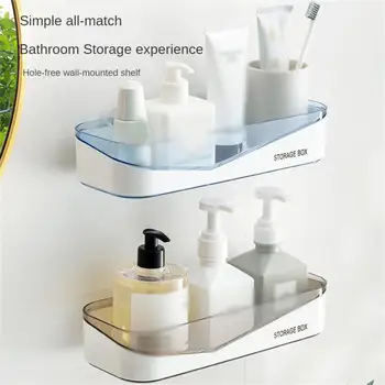 Подставка для лотка Мини-Косметическая Многофункциональная Удобная Стойка для хранения в ванной Комнате Без сверления Прочный Органайзер