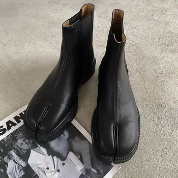 Мужские черные ботильоны, осенне-зимние ботинки Martin, уличная удобная мужская повседневная обувь с высоким берцем классического дизайна 2023 года выпуска