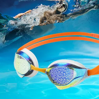Профессиональные водонепроницаемые очки для плавания, очки для плавания с защитой от запотевания, спортивные очки для плавания в бассейне HD, очки для дайвинга, серфинга для взрослых