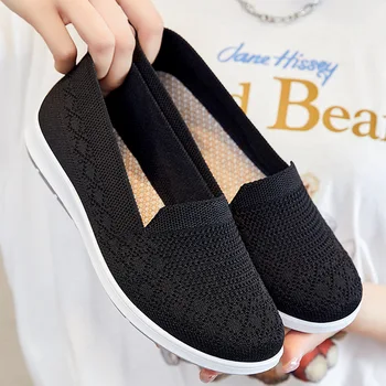 Хит продаж, повседневная обувь для женщин, новинка 2023 года, Пекин, Дышащая мягкая подошва, удобная сетчатая обувь для женщин