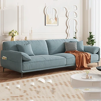 Минималистичный длинный скандинавский диван для гостиной белого цвета. Секционный обеденный детский диван с откидной спинкой Loveseat Диван Inflavel Гостиничная мебель HDH