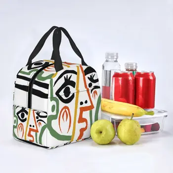 Picasso Lunch Bag Портативный Изолированный Оксфордский Кулер Art Thermal Cold Food Travel Lunch Box для Женщин и Девочек