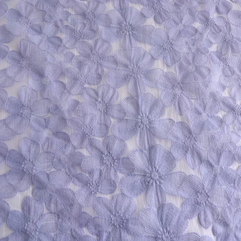 Новое фиолетовое платье из хлопчатобумажной пряжи с вышивкой фаленопсисом, модная одежда Cheongsam, мягкая и слегка прозрачная ткань
