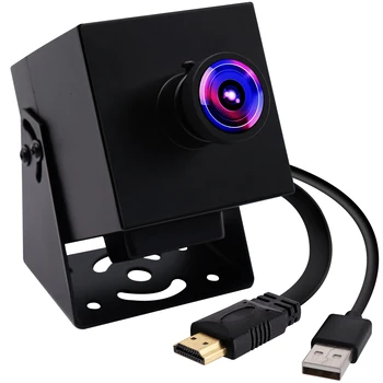 ELP 3840x2160 HDMI USB Камера 4K 30 кадров в секунду IMX415 2-кратный Цифровой Зум CCTV Ultra HD Без Искажений Прямая Трансляция Веб-Камеры с Металлическим Корпусом