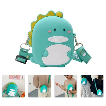 креативная силиконовая сумка для ежедневного использования, мультяшная сумочка, детская модная женская сумка-мессенджер, мультяшная сумочка (зеленая)