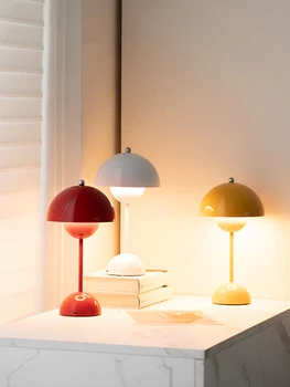 Датская настольная лампа bud, прикроватный светильник в спальне, беспроводной перезаряжаемый мобильный настольный светильник с сенсорным затемнением VP9, подарок на день рождения.