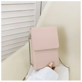 Женская новая модная элегантная мини-сумка с клапаном на цепочке, сумка для телефона, сумка через плечо, клубная вечеринка, Ежедневный Офис
