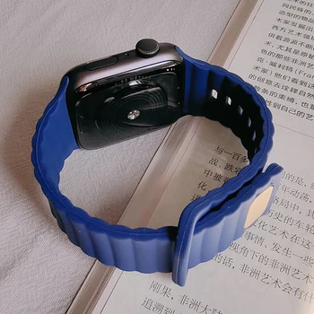 Силиконовый Ремешок Для Apple Watch Ultra Band 49 мм Серии 8 45 мм 44 мм 41 мм 40 мм Смарт-Часы Браслет Correa Для iWatch 3 4 5 6 7 SE