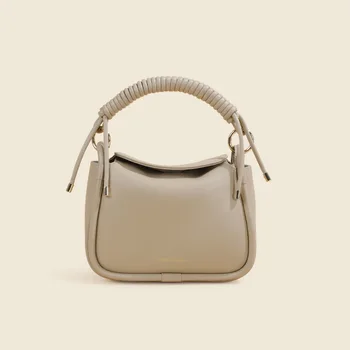 Женская кожаная сумка KUROYABU через плечо Большой емкости Портативная маленькая квадратная сумка с высококачественным нишевым дизайном Изысканная сумочка