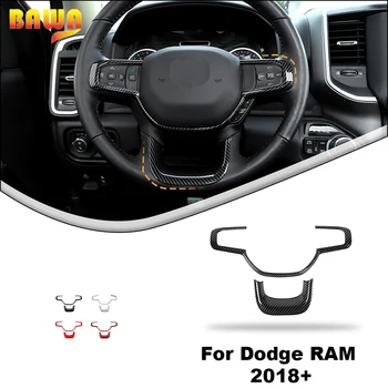 Наклейки для Украшения Рулевого Колеса Автомобиля BAWA для Dodge RAM 2018 2019 2020 2021 2022 2023 Аксессуары Для Интерьера