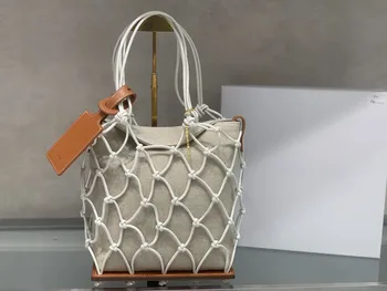 LE RAPIA Ажурная сумка Тканая сумка Женская Брендовая Роскошная Женская Модная дизайнерская сумка