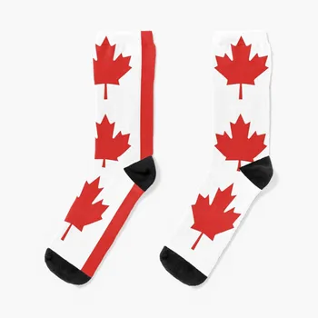 Носки с флагом Канады, модные носки, носки для гольфа, носки на Хэллоуин, носки Женские и мужские