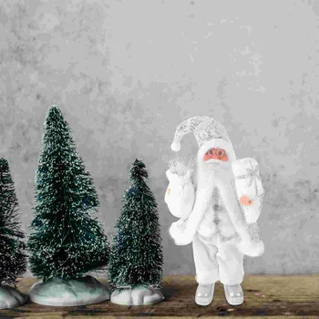 Рождественская Фигурка Санта-Клауса, Стоящая Кукла 32 см, Украшение для Рождественской вечеринки, Настольная Книжная полка, Прихожая