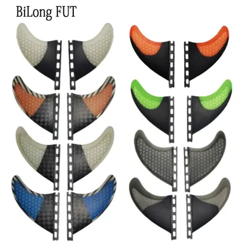 BiLong Futures XS-Два задних плавника из углеродного волокна, плавники для доски для серфинга в виде сот из стекловолокна, комплект из 2 предметов, аксессуары для вейкбординга и скимборда