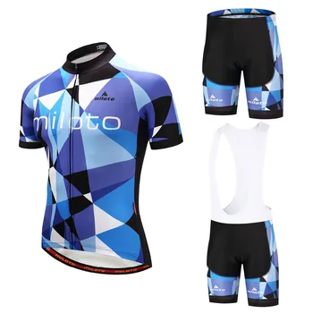 MILOTO 2020 Новый летний мужской комплект велосипедной майки MTB wear, короткий комплект велосипедной одежды Maillot Conjunto Ropa Ciclismo по индивидуальному заказу