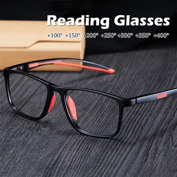Модные многофокусные очки для чтения высокой четкости Far Sight Tr90, спортивные нескользящие пресбиопические очки с защитой от синего света