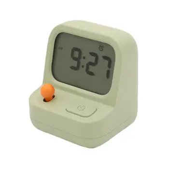 Настольные Светодиодные Часы в форме Ретро Игрового Автомата Настольные Часы Многофункциональный Таймер для Домашнего Офиса Ручной Цифровой Будильник для Детей